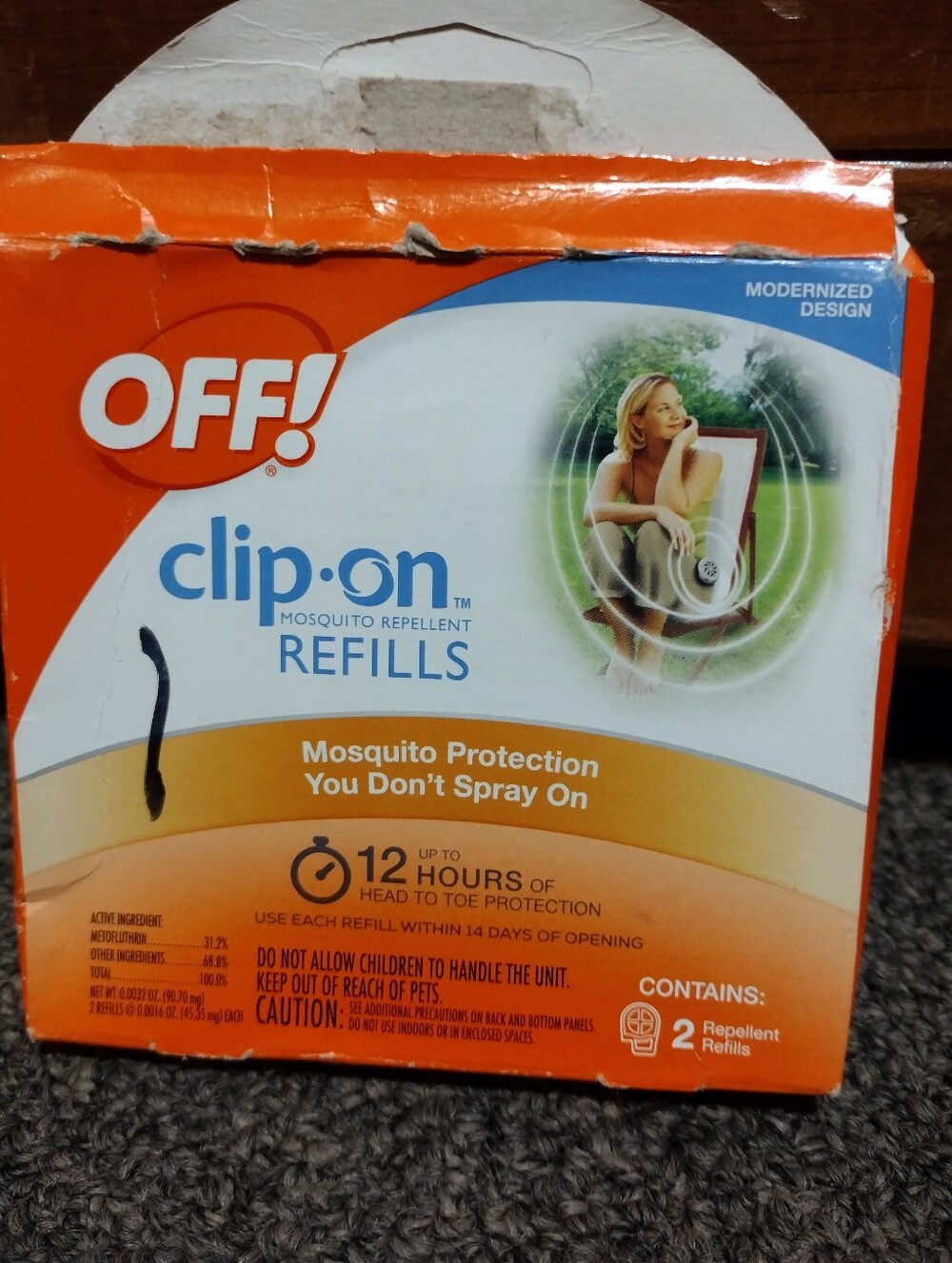 OFF! Clip-On Mosquito Repellent Refills - Orange/White 2 CT